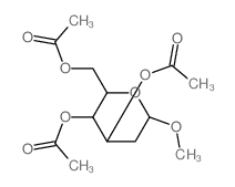 [3-acetyloxy-2-(acetyloxymethyl)-6-methoxy-oxan-4-yl] acetate structure
