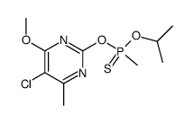 Methyl-phosphonothioic acid O-(5-chloro-4-methoxy-6-methyl-pyrimidin-2-yl) ester O-isopropyl ester结构式