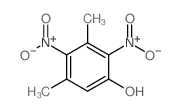 Phenol,3,5-dimethyl-2,4-dinitro-结构式