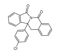 11b-(4-chloro-phenyl)-11b,12-dihydro-isoindolo[2,1-b]isoquinoline-5,7-dione结构式