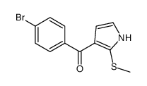 (4-bromophenyl)-(2-methylsulfanyl-1H-pyrrol-3-yl)methanone结构式