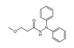 3-Methoxy-propionic acid N',N'-diphenyl-hydrazide结构式