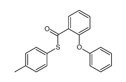 S-(4-methylphenyl) 2-phenoxybenzenecarbothioate结构式