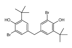 2-bromo-4-[(3-bromo-5-tert-butyl-4-hydroxyphenyl)methyl]-6-tert-butylphenol结构式
