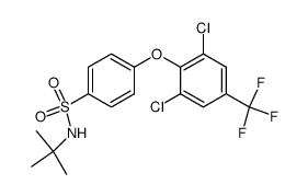 N-tert-Butyl-4-(2,6-dichloro-4-trifluoromethyl-phenoxy)-benzenesulfonamide Structure