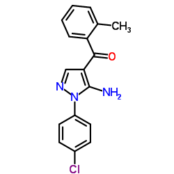 (5-AMINO-1-(4-CHLOROPHENYL)-1H-PYRAZOL-4-YL)(O-TOLYL)METHANONE structure