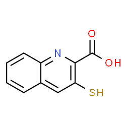 2-Quinolinecarboxylicacid,3-mercapto-(9CI) structure