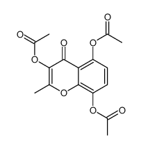 (3,8-diacetyloxy-2-methyl-4-oxochromen-5-yl) acetate结构式