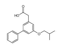 5-Isobutoxy-3-biphenylacetic acid结构式