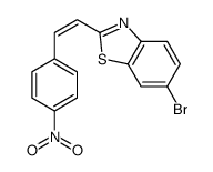 6-bromo-2-[2-(4-nitrophenyl)ethenyl]-1,3-benzothiazole Structure