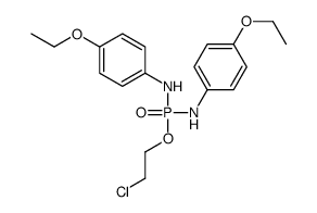 N-[2-chloroethoxy-(4-ethoxyanilino)phosphoryl]-4-ethoxyaniline结构式