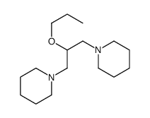 1-(3-piperidin-1-yl-2-propoxypropyl)piperidine Structure