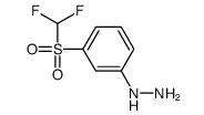 [3-(difluoromethylsulfonyl)phenyl]hydrazine Structure