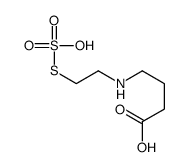 4-(2-sulfosulfanylethylamino)butanoic acid结构式