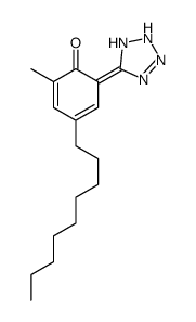 6-(1,2-dihydrotetrazol-5-ylidene)-2-methyl-4-nonylcyclohexa-2,4-dien-1-one结构式