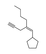 (Z)-1-Cyclopentyl-2-n-butylpent-1-en-4-in结构式