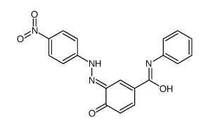 3-[(4-nitrophenyl)hydrazinylidene]-4-oxo-N-phenylcyclohexa-1,5-diene-1-carboxamide Structure