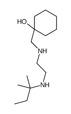 1-[[2-(2-methylbutan-2-ylamino)ethylamino]methyl]cyclohexan-1-ol结构式