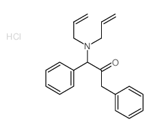 2-Propanone,1-(di-2-propenylamino)-1,3-diphenyl-, hydrochloride (9CI)结构式
