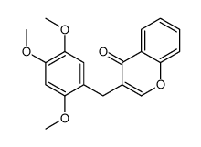 3-[(2,4,5-trimethoxyphenyl)methyl]chromen-4-one Structure