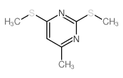 4-methyl-2,6-bis(methylsulfanyl)pyrimidine结构式