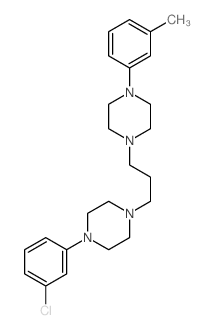 Piperazine,1-(3-chlorophenyl)-4-[3-[4-(3-methylphenyl)-1-piperazinyl]propyl]- (9CI) structure