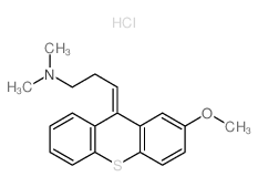 1-Propanamine,3-(2-methoxy-9H-thioxanthen-9-ylidene)-N,N-dimethyl-, hydrochloride, (E)- (9CI) Structure