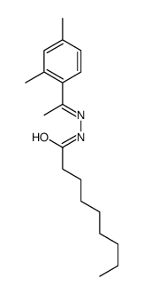 N-[1-(2,4-dimethylphenyl)ethylideneamino]nonanamide结构式