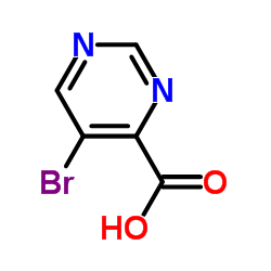 5-Bromo-4-pyrimidinecarboxylic acid structure