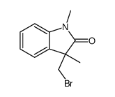 1,3-dimethyl-3-bromomethyloxindole结构式