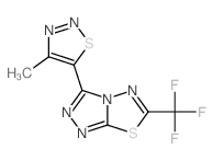 1,2,4-Triazolo[3,4-b][1,3,4]thiadiazole,3-(4-methyl-1,2,3-thiadiazol-5-yl)-6-(trifluoromethyl)-结构式