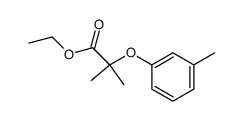 2-methyl-2-m-tolyloxypropionic acid ethyl ester Structure
