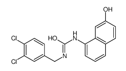 1-[(3,4-dichlorophenyl)methyl]-3-(7-hydroxynaphthalen-1-yl)urea Structure
