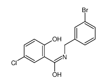 N-[(3-bromophenyl)methyl]-5-chloro-2-hydroxybenzamide结构式