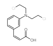 m-N,N-Bis(2-chloroethyl)aminocinnamic acid结构式