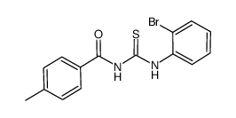 N-((2-bromophenyl)carbamothioyl)-4-methylbenzamide Structure