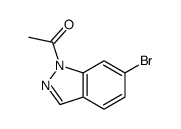 Ethanone, 1-(6-bromo-1H-indazol-1-yl)- structure