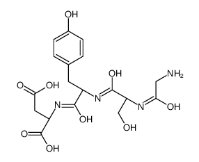 (2S)-2-[[(2S)-2-[[(2S)-2-[(2-aminoacetyl)amino]-3-hydroxypropanoyl]amino]-3-(4-hydroxyphenyl)propanoyl]amino]butanedioic acid Structure