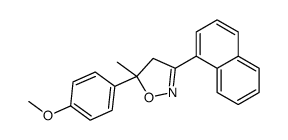 5-(4-methoxyphenyl)-5-methyl-3-naphthalen-1-yl-4H-1,2-oxazole Structure