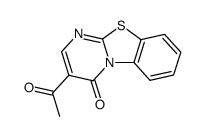 3-acetyl-benzo[4,5]thiazolo[3,2-a]pyrimidin-4-one结构式