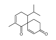 4-methyl-1-propan-2-ylspiro[5.5]undeca-3,10-diene-5,9-dione结构式