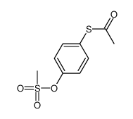 S-(4-methylsulfonyloxyphenyl) ethanethioate结构式