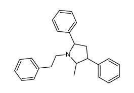 2-methyl-3,5-diphenyl-1-(2-phenylethyl)pyrrolidine结构式