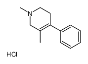 1,5-dimethyl-4-phenyl-3,6-dihydro-2H-pyridine,hydrochloride结构式