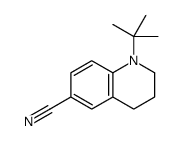 1-tert-butyl-3,4-dihydro-2H-quinoline-6-carbonitrile结构式