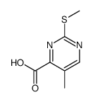 5-methyl-2-methylsulfanylpyrimidine-4-carboxylic acid Structure