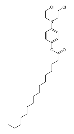 [4-[bis(2-chloroethyl)amino]phenyl] hexadecanoate结构式