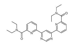 6-[6-[6-(diethylcarbamoyl)pyridin-2-yl]pyrimidin-4-yl]-N,N-diethylpyridine-2-carboxamide结构式