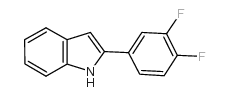 2-(3,4-二氟苯基)吲哚结构式