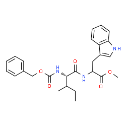 CARBOBENZYLOXY-L-ISOLEUCYL-L-TRYPTOPHAN METHYL ESTER结构式